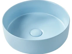 Lavabo da appoggio GUDAR ⌀ 37 cm Ceramica Blu