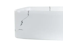 Lavabo da appoggio HOPI 51 x 34 cm Ceramica Marmo bianco