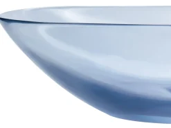 Lavabo da appoggio MOENGO 54 x 36 cm Superficie solida Blu