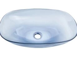 Lavabo da appoggio MOENGO 54 x 36 cm Superficie solida Blu