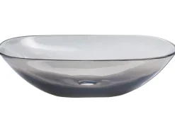 Lavabo da appoggio MOENGO 54 x 36 cm Superficie solida Nero