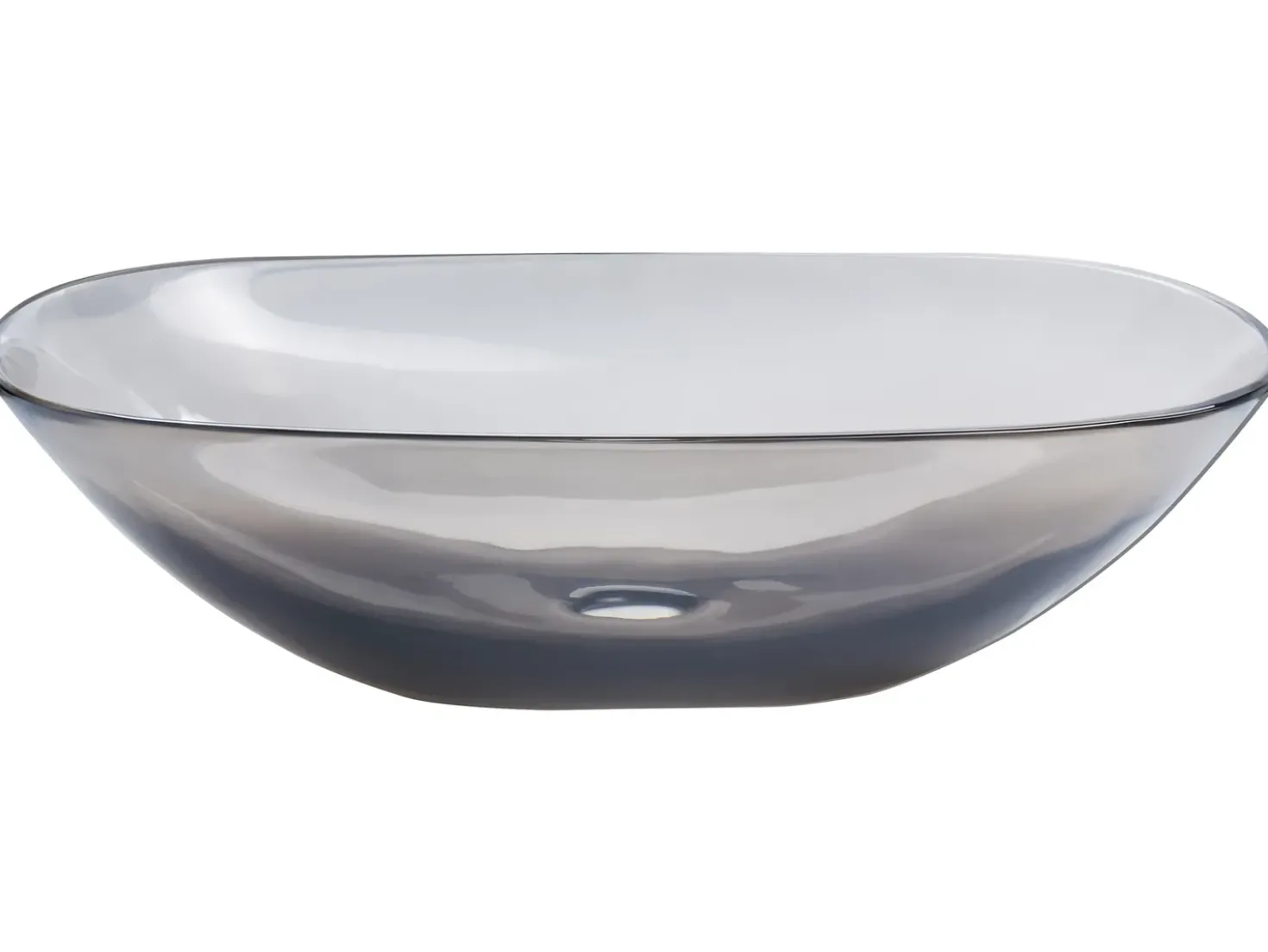 Lavabo da appoggio MOENGO 54 x 36 cm Superficie solida Nero