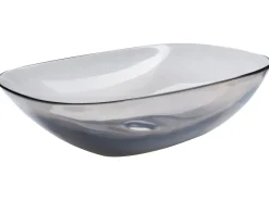 Lavabo da appoggio MOENGO 54 x 36 cm Superficie solida Nero
