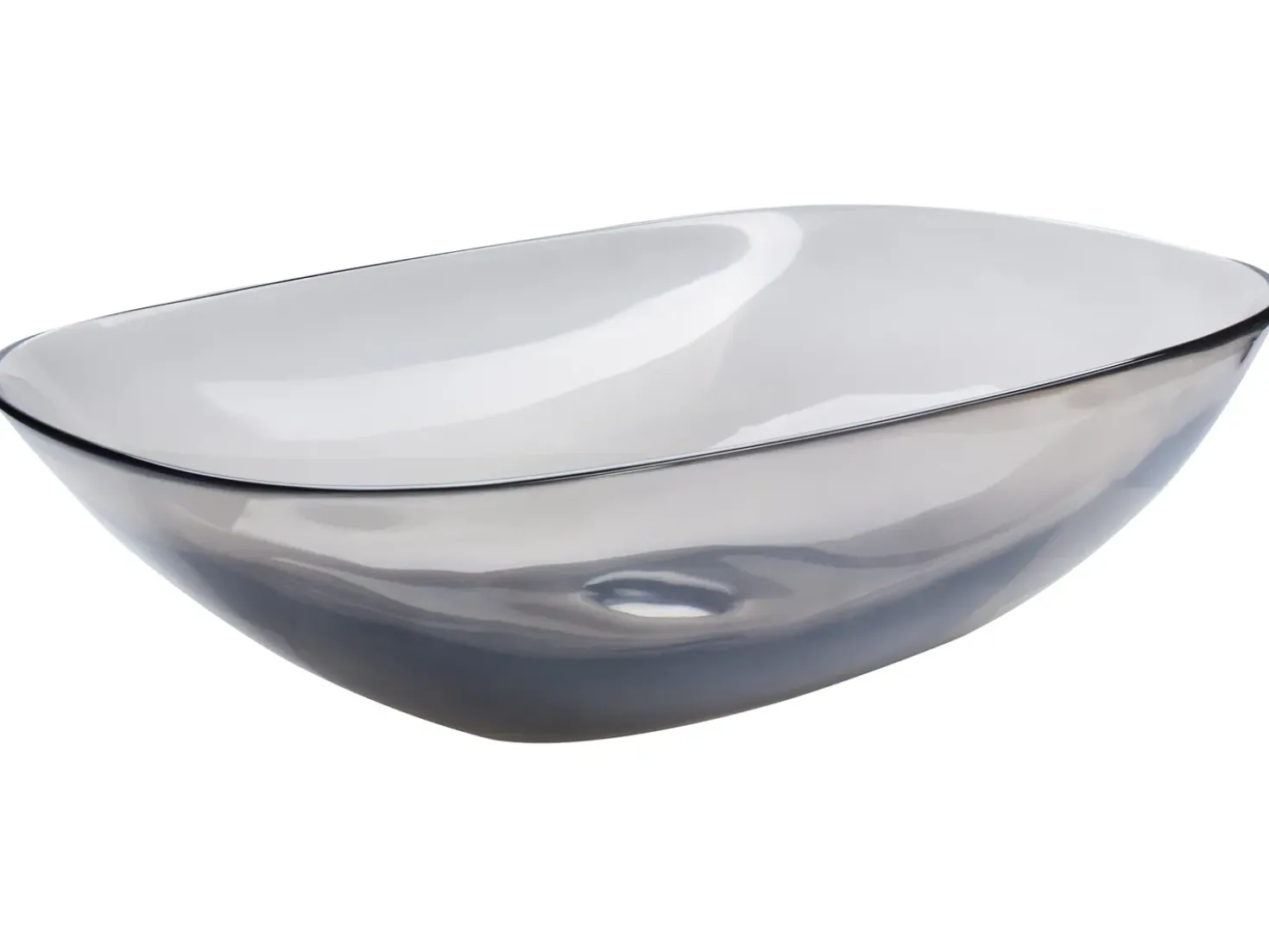Lavabo da appoggio MOENGO 54 x 36 cm Superficie solida Nero