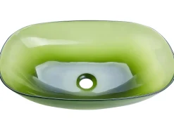 Lavabo da appoggio MOENGO 54 x 36 cm Superficie solida Verde
