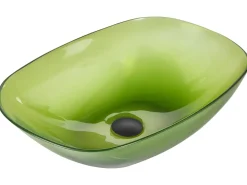 Lavabo da appoggio MOENGO 54 x 36 cm Superficie solida Verde