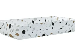 Lavabo da appoggio NULES 61 x 35 cm Ceramica Terrazzo Bianco