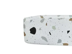 Lavabo da appoggio NULES 61 x 35 cm Ceramica Terrazzo Bianco