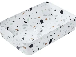 Lavabo da appoggio NULES 61 x 35 cm Ceramica Terrazzo Bianco