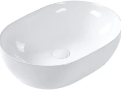 Lavabo da appoggio OMOA 48 x 34 cm Ceramica Bianco