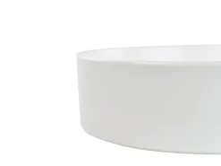Lavabo da appoggio TEBAR ⌀ 40 cm Ceramica Bianco sporco