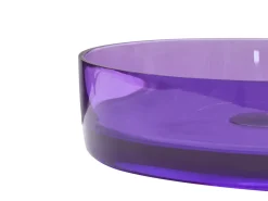 Lavabo da appoggio TOLOSA ⌀ 36 cm Superficie solida Viola