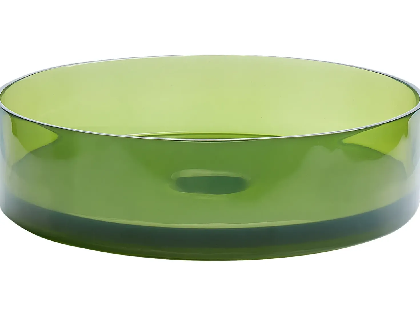 Lavabo da appoggio TOLOSA ⌀ 36 cm Superficie solida Verde