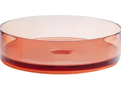 Lavabo da appoggio TOLOSA ⌀ 36 cm Superficie solida Rosso chiaro