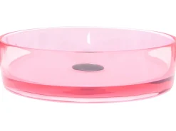 Lavabo da appoggio TOLOSA ⌀ 36 cm Superficie solida Rosa