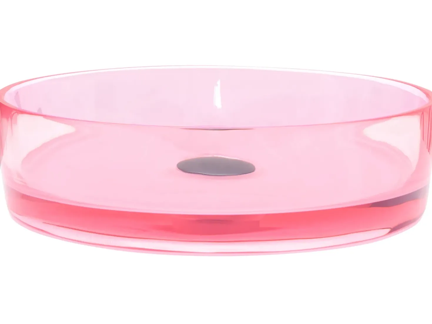 Lavabo da appoggio TOLOSA ⌀ 36 cm Superficie solida Rosa