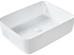 Lavabo da appoggio TRAVESIA 49 x 38 cm Ceramica Bianco