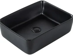 Lavabo da appoggio TRAVESIA 49 x 38 cm Ceramica Nero