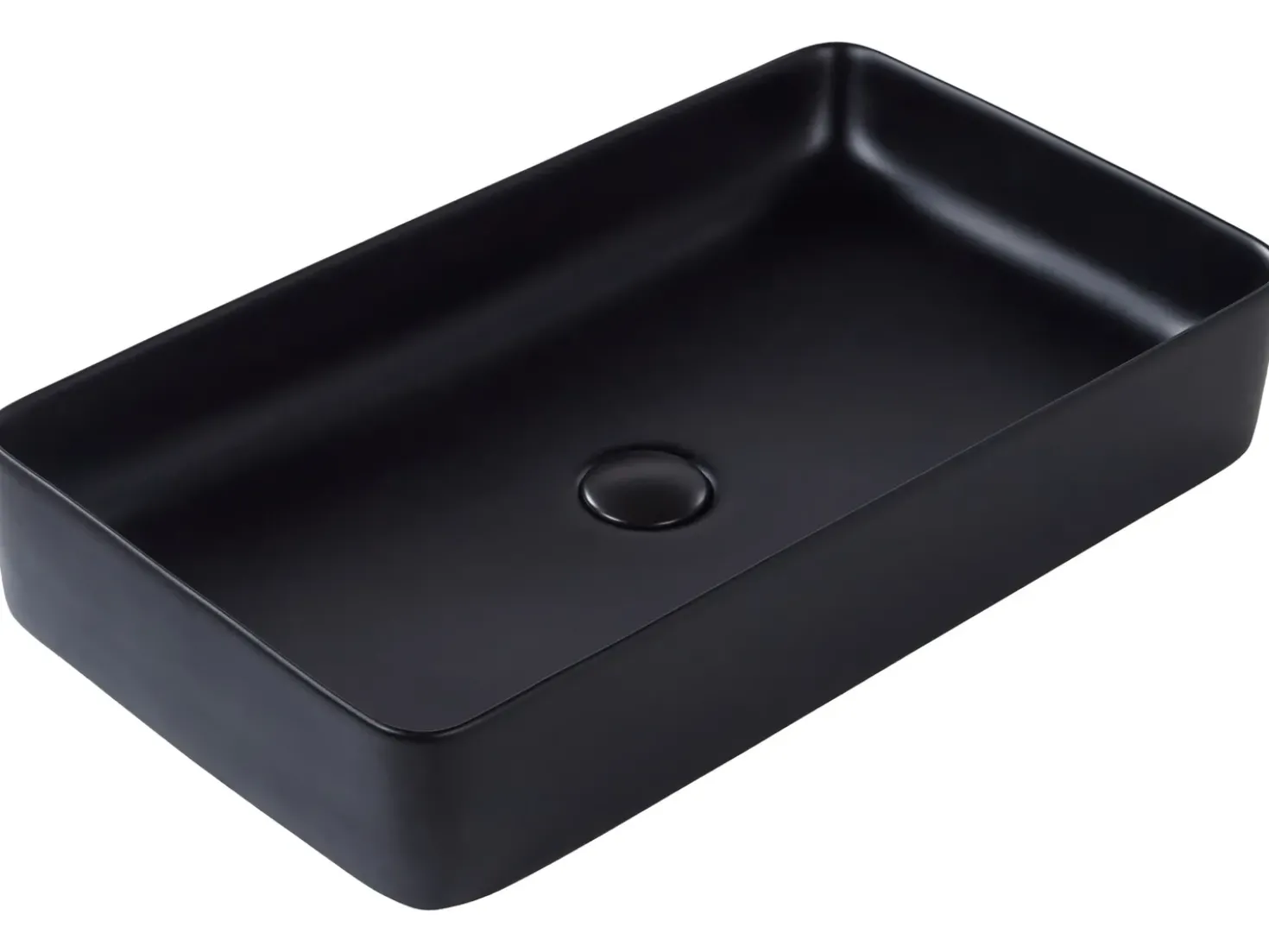 Lavabo da appoggio ULUA 61 x 35 cm Ceramica Nero