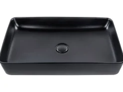 Lavabo da appoggio ULUA 61 x 35 cm Ceramica Nero