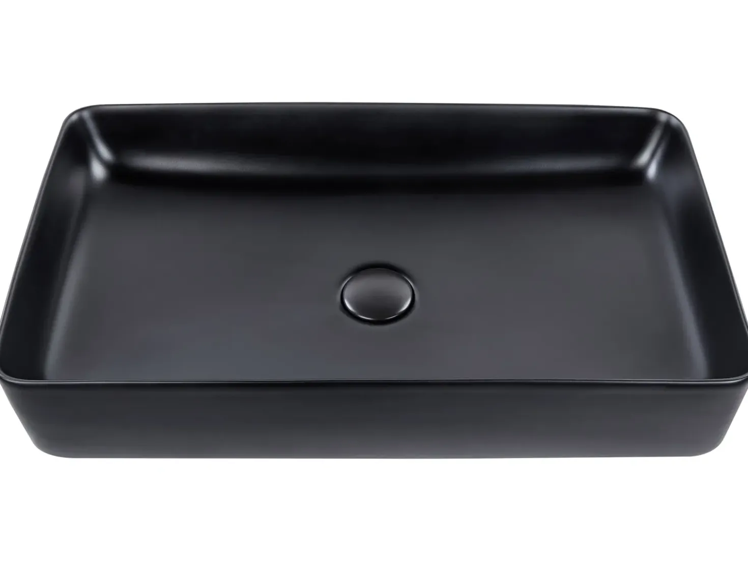 Lavabo da appoggio ULUA 61 x 35 cm Ceramica Nero