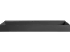 Lavabo doppio sospeso QUENKO 120 x 46 cm Composito minerale Nero