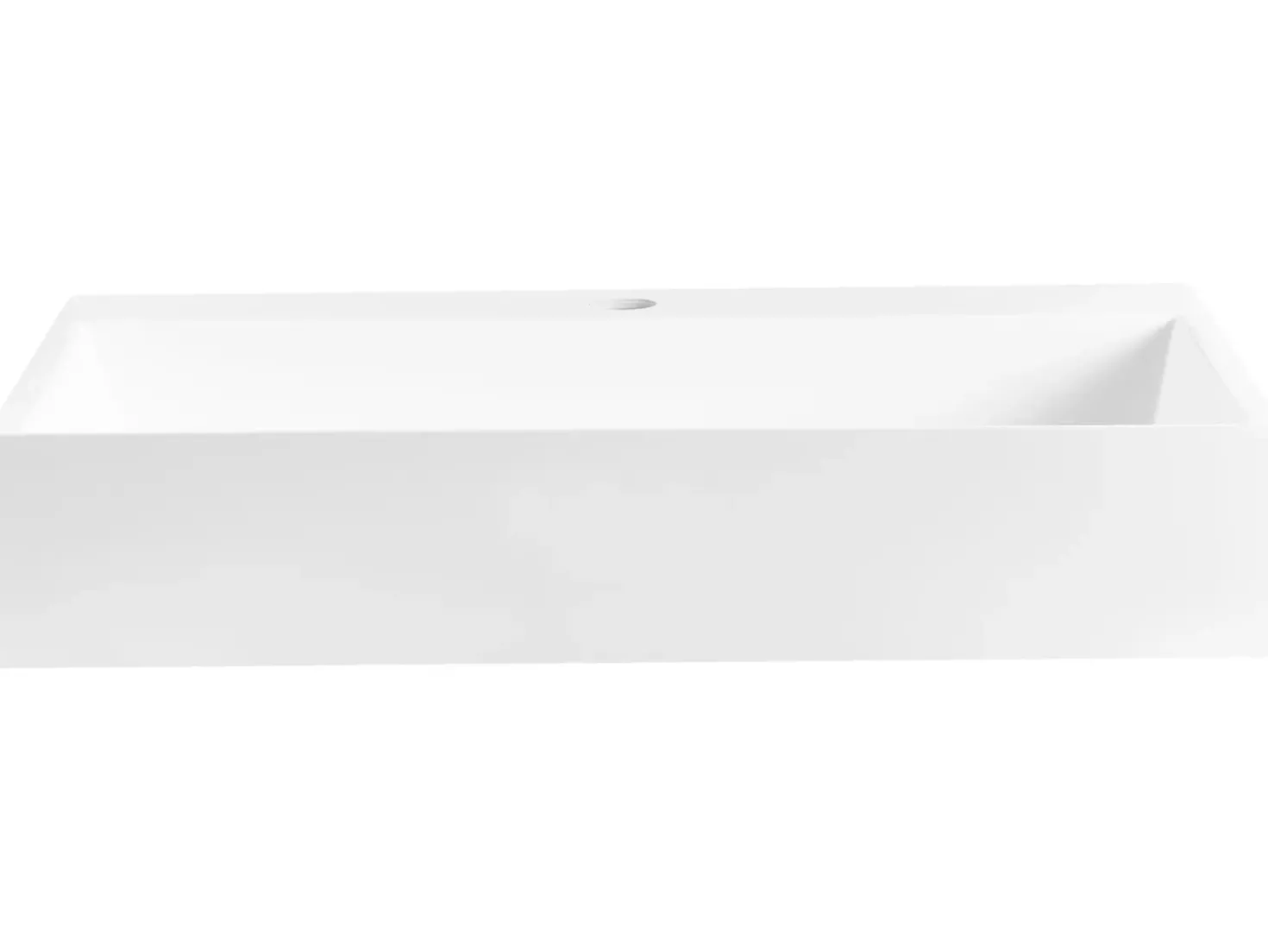 Lavabo sospeso QUENKO 50 x 38 cm Composito minerale Bianco