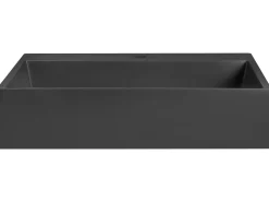 Lavabo sospeso QUENKO 50 x 38 cm Composito minerale Nero
