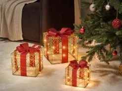 LED LYSEREN Regali di Natale 20/25/30 cm Oro