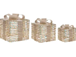 LED MOSSO Regali di Natale 20/25/30 cm Beige