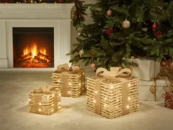 LED MOSSO Regali di Natale 20/25/30 cm Beige
