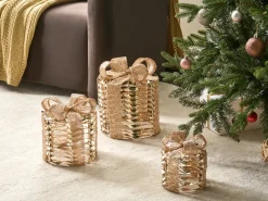 LED SLIVSO Regali di Natale 20/25/30 cm Oro