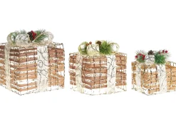 LED TISSO Regali di Natale 20/25/30 cm Marrone