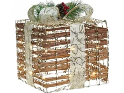 LED TISSO Regali di Natale 20/25/30 cm Marrone