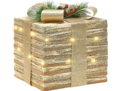 LED TOFTE Regali di Natale 20/25/30 cm Oro