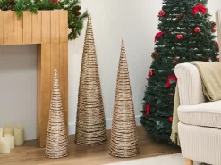 LED TUELSO Albero di Natale 60/80/100 cm Oro