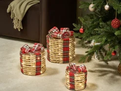 LED VEJLEN Regali di Natale 20/25/30 cm Beige
