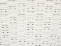 Lettino da giardino SYLT Rattan sintetico (PE) Bianco