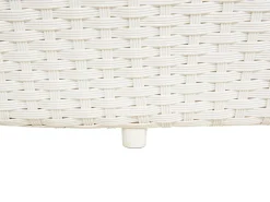 Lettino da giardino SYLT Rattan sintetico (PE) Bianco