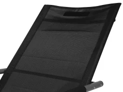 Lettino Prendisole a Dondolo CARANO Metallo Nero