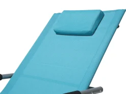 Lettino Prendisole a Dondolo CARANO Metallo Turchese