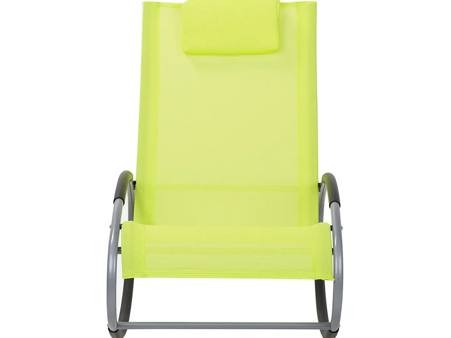 Lettino Prendisole a Dondolo CAMPO Metallo Verde lime