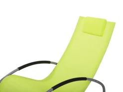 Lettino Prendisole a Dondolo CAMPO Metallo Verde lime