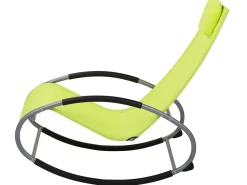 Lettino Prendisole a Dondolo CAMPO Metallo Verde lime