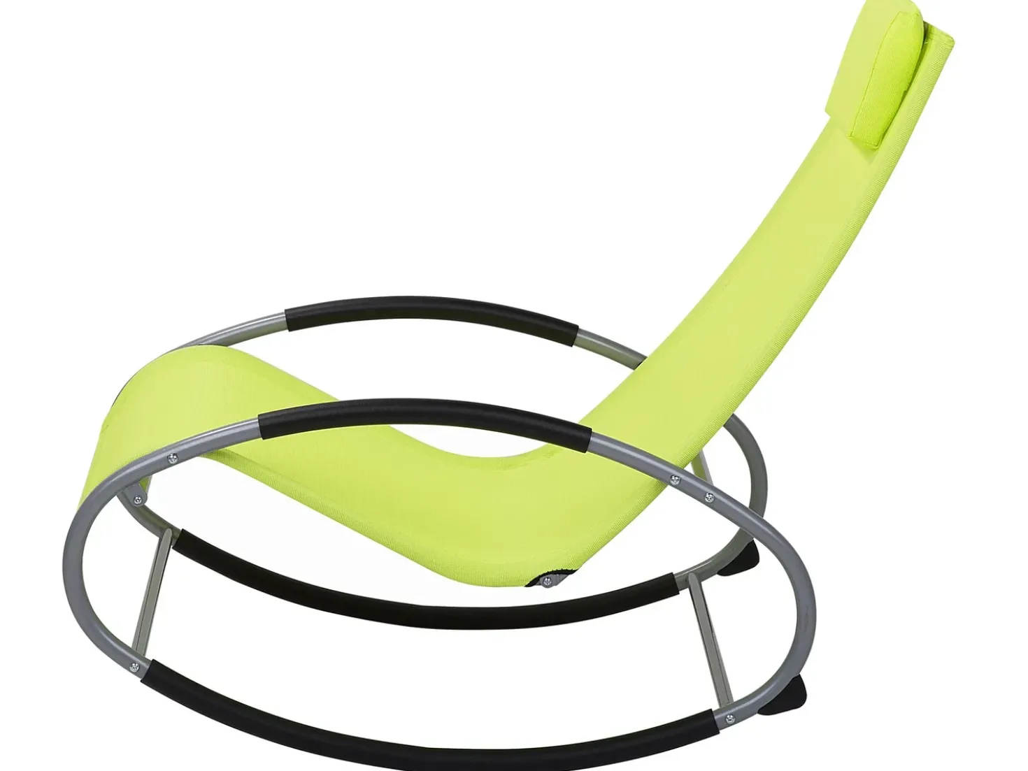 Lettino Prendisole a Dondolo CAMPO Metallo Verde lime