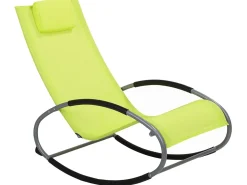 Lettino Prendisole a Dondolo CAMPO Metallo Verde lime