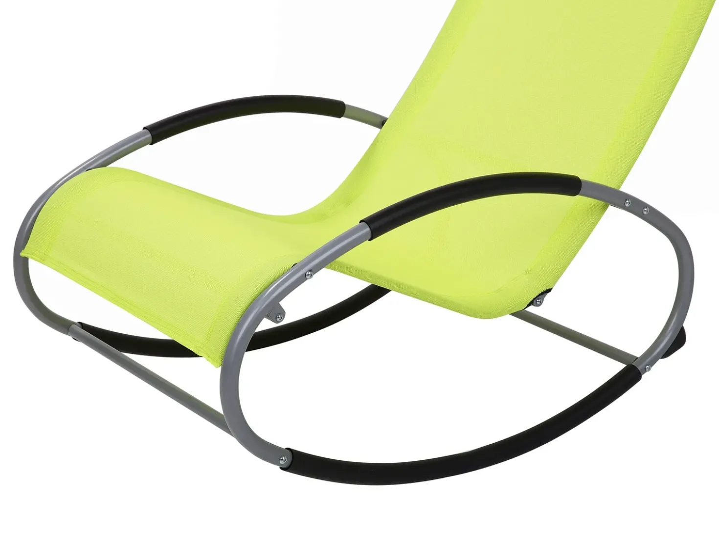 Lettino Prendisole a Dondolo CAMPO Metallo Verde lime