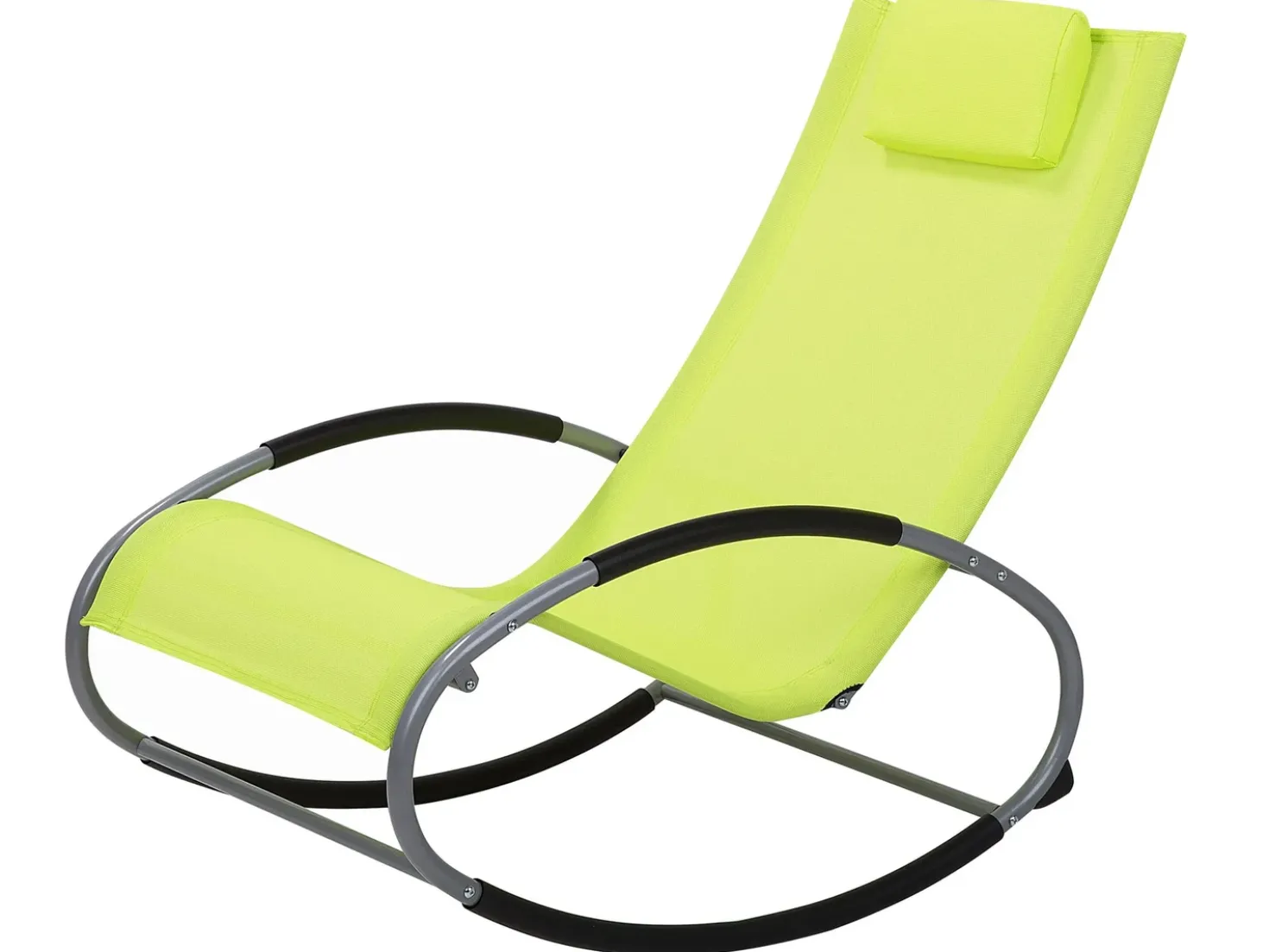 Lettino Prendisole a Dondolo CAMPO Metallo Verde lime