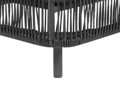 Lettino Prendisole con Cuscino OSINI Rattan sintetico (PE) Grigio