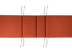 Lettino Prendisole con Cuscino AMANTEA PREMIUM II Legno d'acacia Rosso